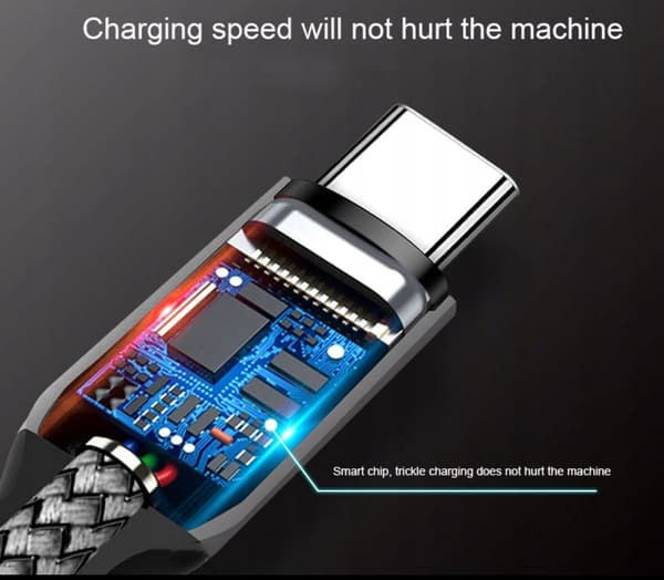 teräksenharmaa USB-C / USB-C 5M -kaapeli (5 metriä) USB C - USB C 6A