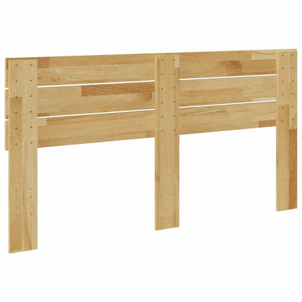 vidaXL sengegavl 150 cm massivt egetræ