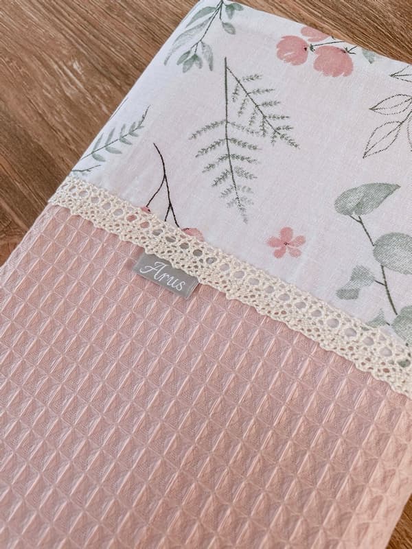 Tæppe / vaffeltæppe 75x100 Sommer Eukaliptus pulverrosa