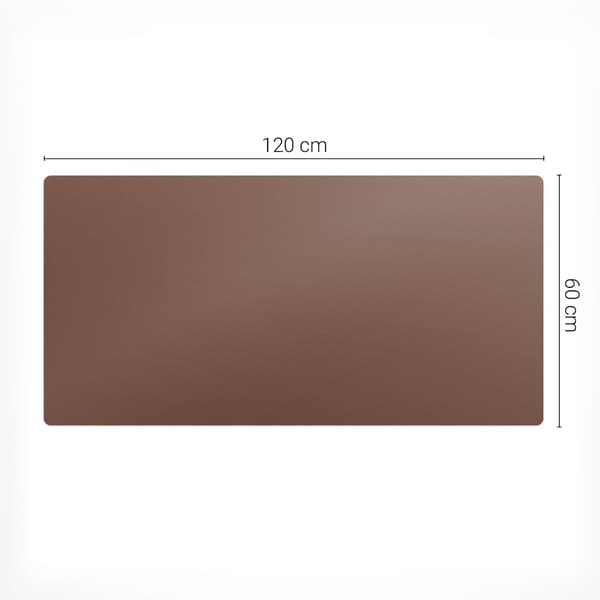 Universal beskyttelsesmåtte til computerudstyr, brun, 120x60 cm