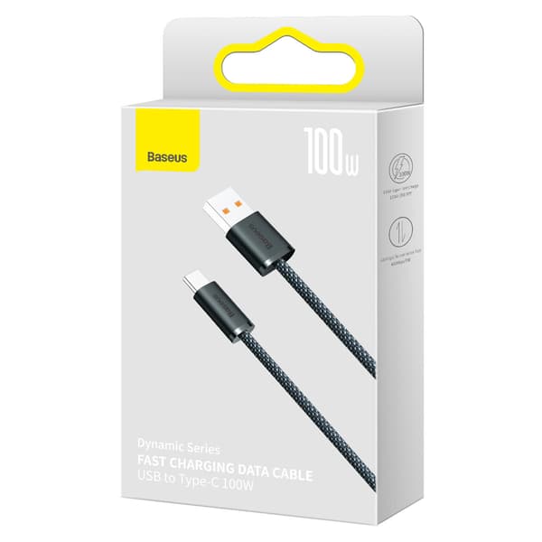 Dynamic Series USB-kabel USB-C 100W 1m Grå