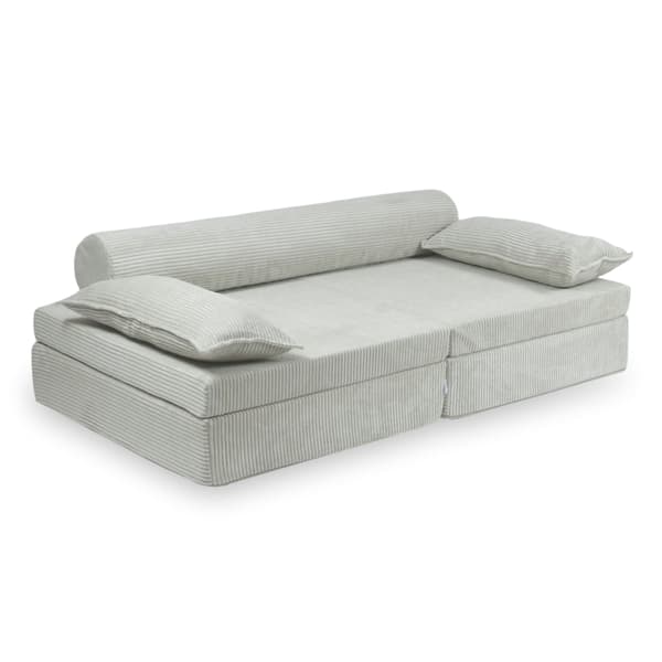 Montessori Premium Corduroy Grå Leksoffa