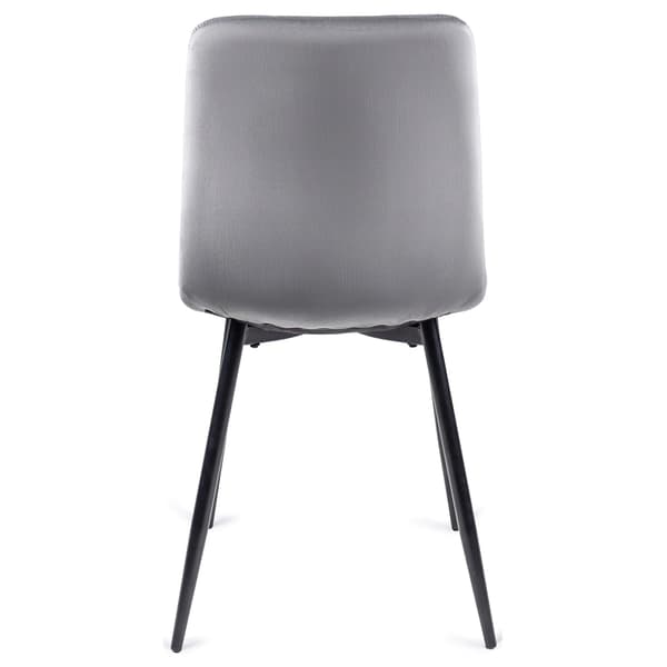 IBIS Polstret Spisestol Grå Velour Moderne Loft