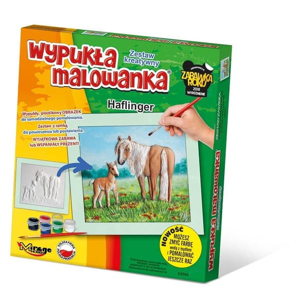 Konvekse heste farvelægningsside - Haflinger