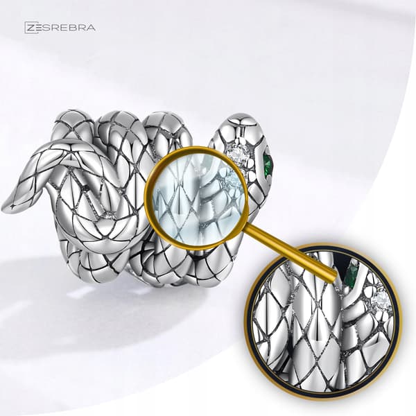 Berlocker ORM orm BOA silver pr 925 pärla hänge silverpärlor S925