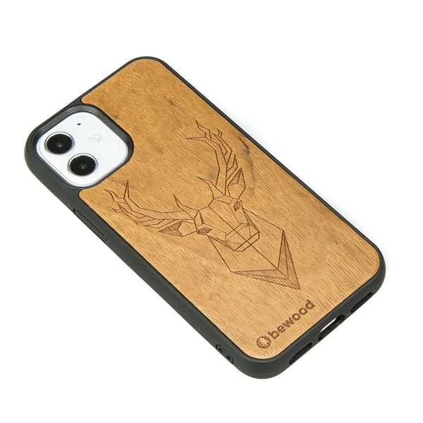 Trætaske til iPhone 12 Mini IMBUIA DEER