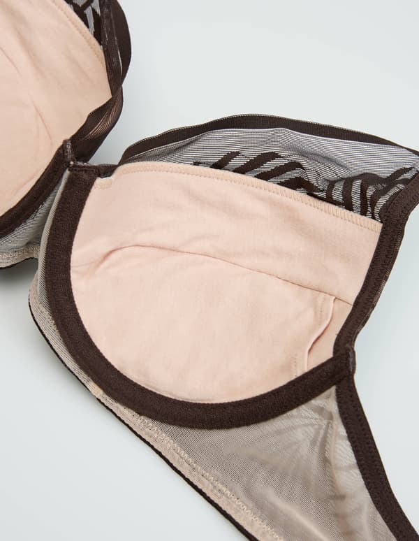Nacre Esotiq Push-up BH | Mørkebrun 65D