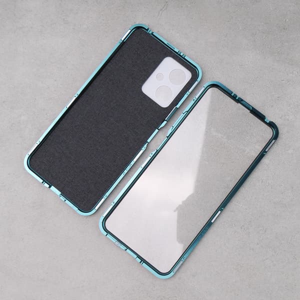 Etui til Xiaomi Redmi Note 12, ERBORD Glass Armor Læder, blå