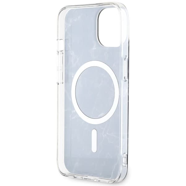 Guess Golden Marble MagSafe-etui til iPhone 14, sort