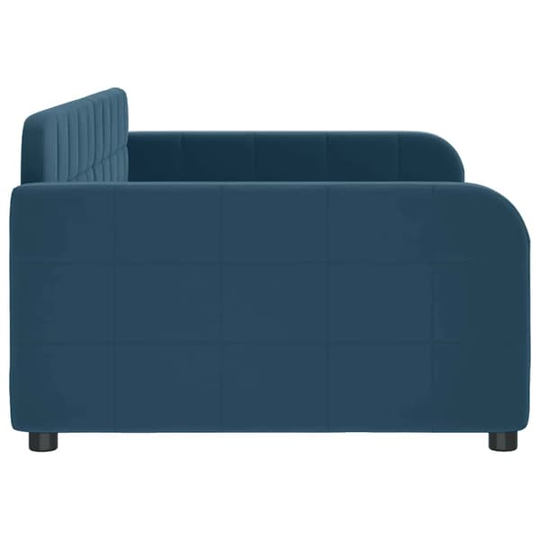 vidaXL Bäddsoffa blå 100x200 cm klädd i sammet