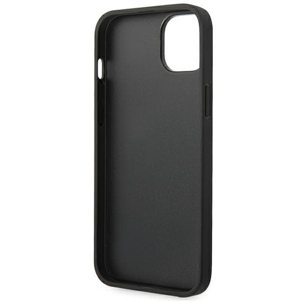 Karl Lagerfeld Monogram Randigt Skal till iPhone 14 Plus, Grå