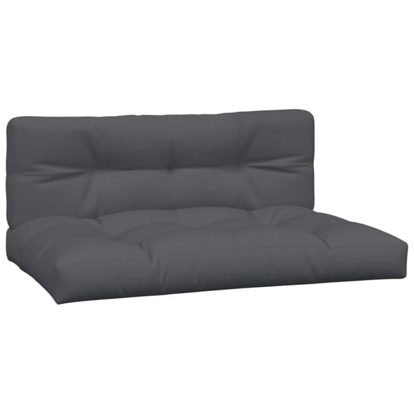 vidaXL Pallsoffkuddar, 2 st, Antracit, Tyg