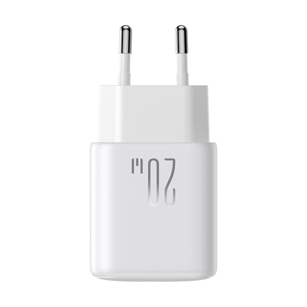 2x USB-C 20W PD QC 3.0 Väggladdare - Vit