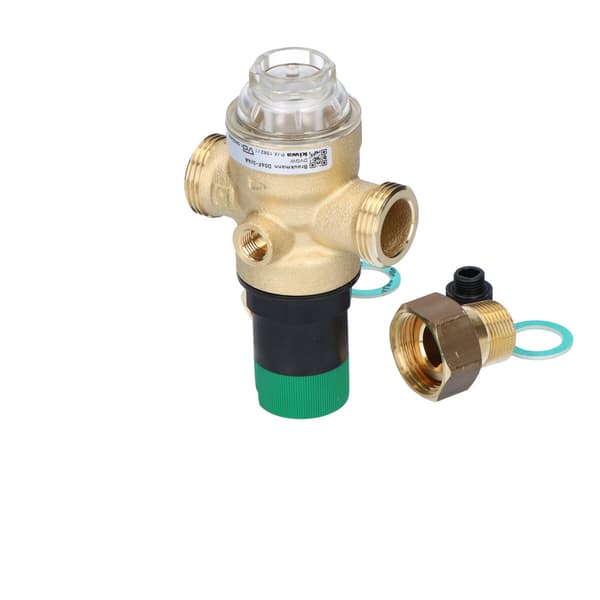 Tryckregulator, med kopplingar, 3/4 tum