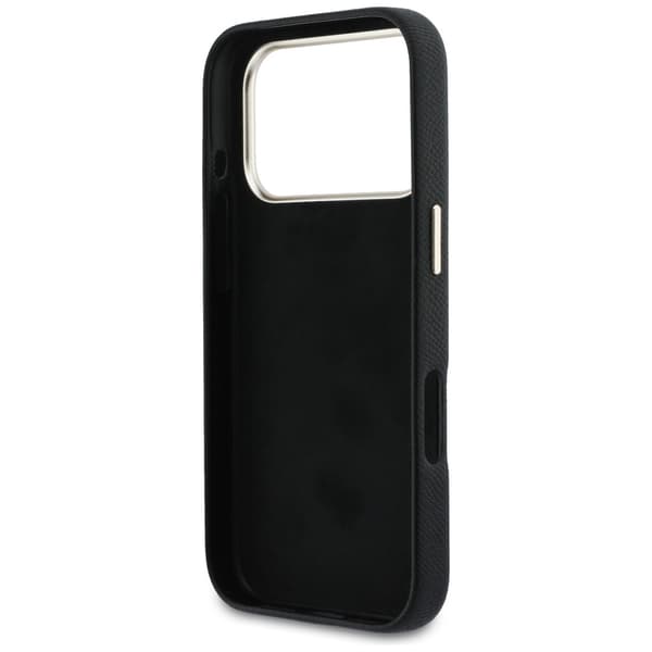 Guess FW Resin Logo Cover til iPhone 17 Pro Max Sort