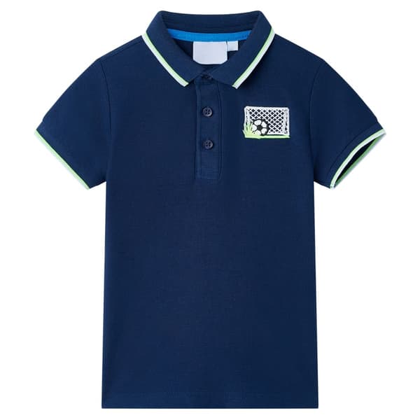 Børnepoloshirt, marineblå, 116