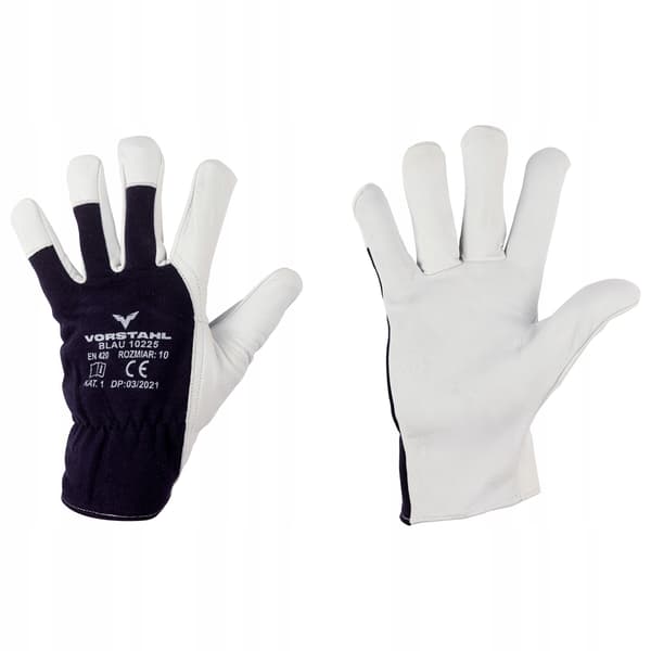 Skyddshandskar BLAU 7 Getnarvsläder KVALITET Vorstahl