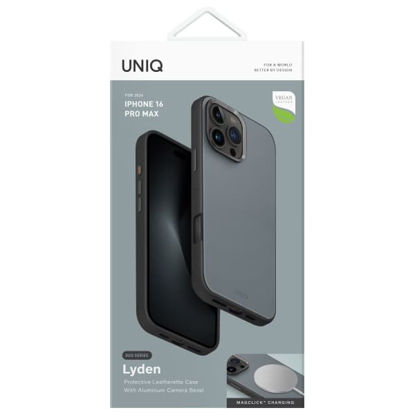 UNIQ Lyden DS-cover til iPhone 16 Pro Max, blå og sort