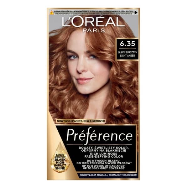 Loreal Preference -hiusväri - 6.35 Havana Light Amber (2 x 60 ml, 54 ml)