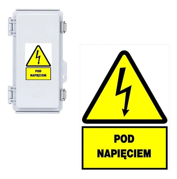 TRYTYT Itseliimautuva varoitustaulu sähköiskusta 74x105 mm 1 kpl.