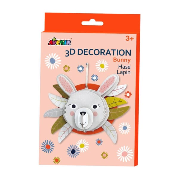 DIY 3D-kanindekoration