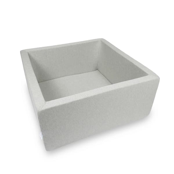 Tør pool 90x90x40cm lysegrå uden bolde