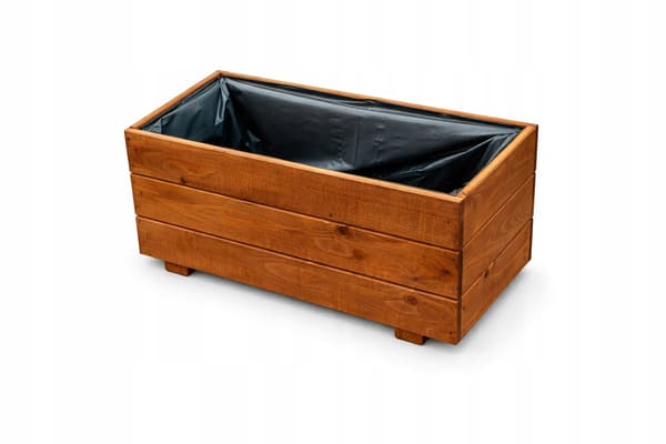 Træhavepotte i teak 60x30x29 D26