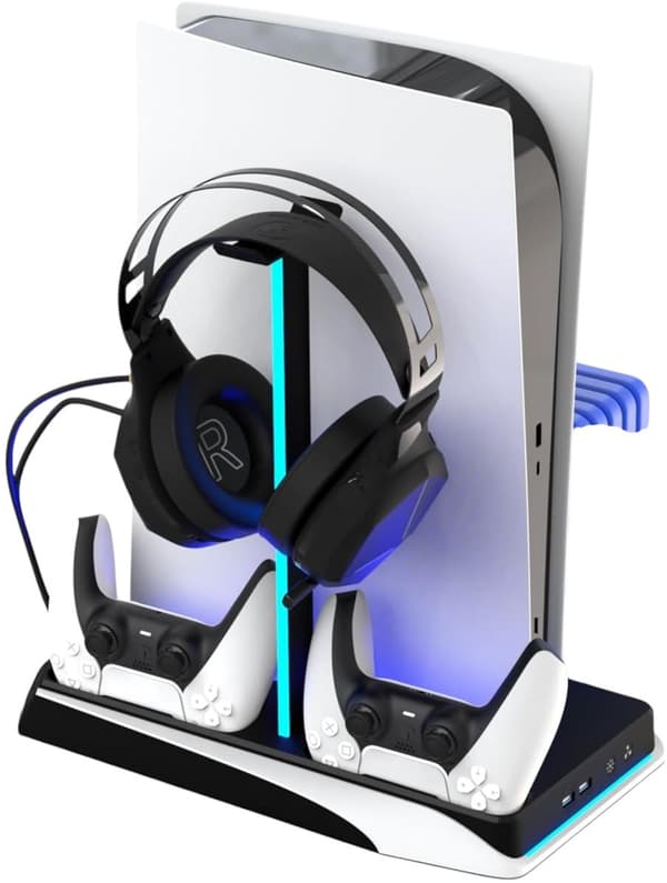 IMP Tech DLX & LED -monitoiminen lataustorni PS5:lle