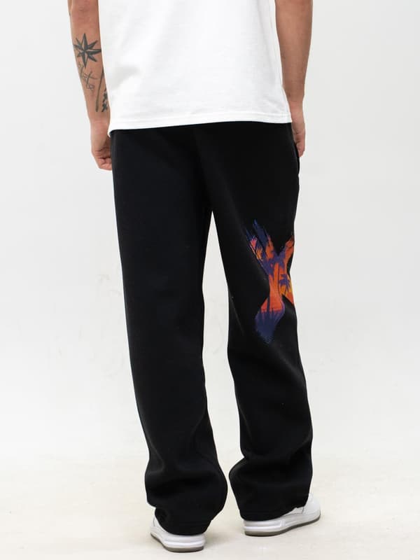 Point X Vice XL Herre Sorte Brede Baggy Joggingbukser