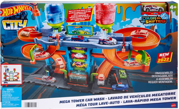 Hot Wheels Mega Tower Bilvask Legesæt (HDP05)