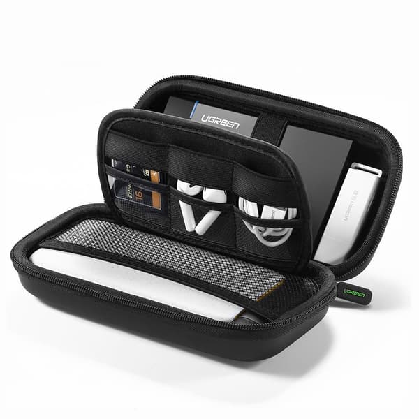 Etui til HDD-harddisk og GSM-tilbehør 16,5x9,5x4,5 cm sort