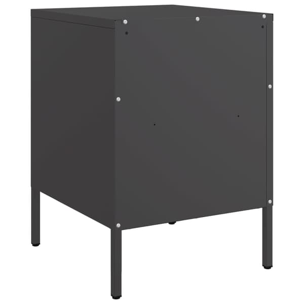 vidaXL sengebord sort 36x39x50,5 cm stål