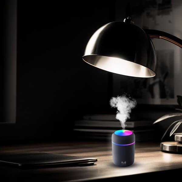 Luftfugter aromadiffuser farve LED-lampe USB