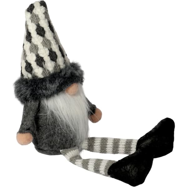 Jule Dværg Gnome Julekugle Gave 23 cm GRÅ