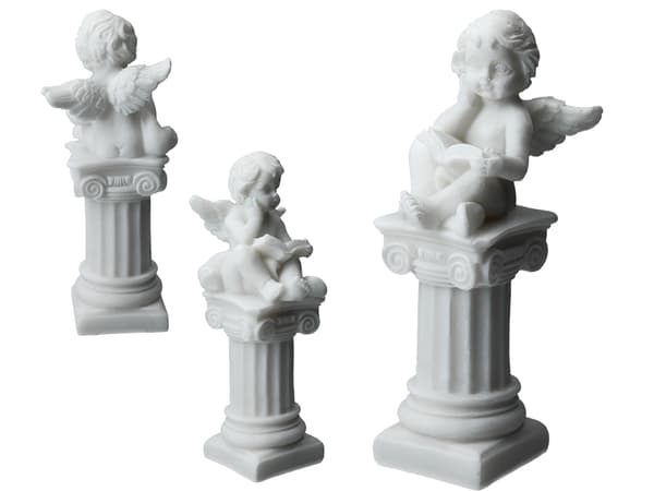 Engel læser en bog - græsk alabaster