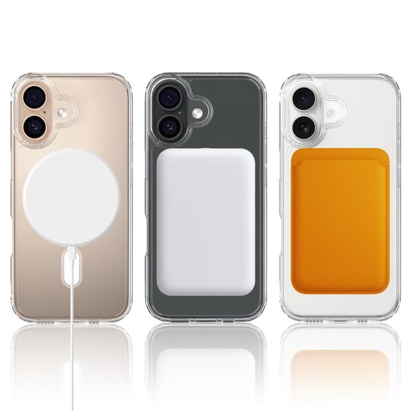 iPhone 17 cover, MagSafe-klar, gennemsigtig