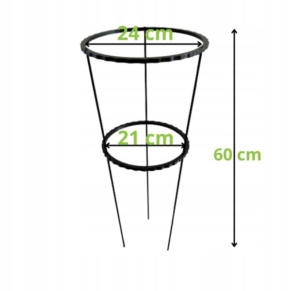 Støttering til blomsterplanter Klemme til støttering L 60x24cm