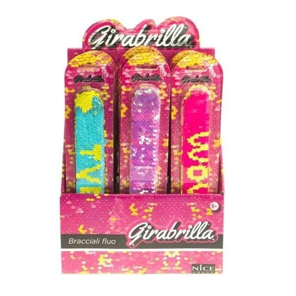 Paillet armbånd neon mix
