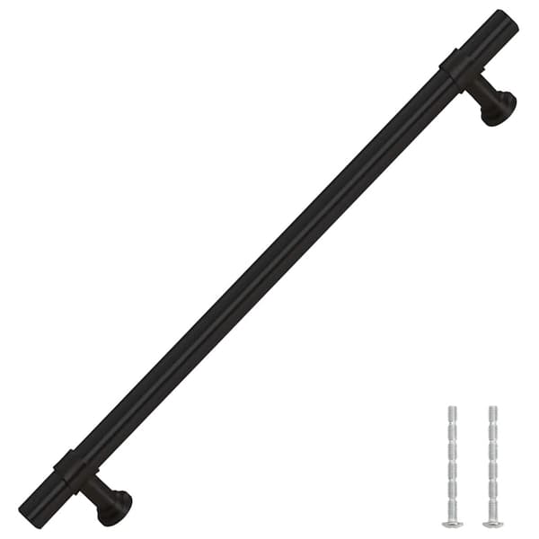 vidaXL skabsgreb 5 stk. sort 192 mm rustfrit stål