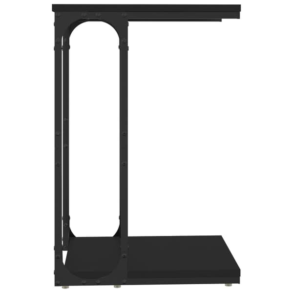 vidaXL sidebord, sort, 40x30x60 cm, træbaseret materiale