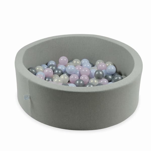 Leksaksbollar ø7cm 100st rosa pärla, blå pärla, opaliserande, silver