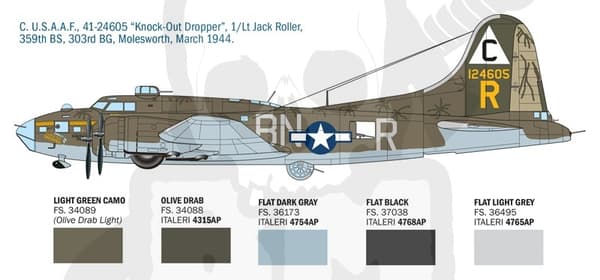 I1487 1:72 B-17F Flyvende Fæstning