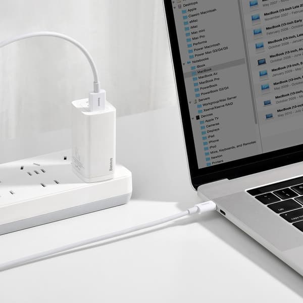 Superior USB - USB-C 66W 6A 1m kabel - Vit