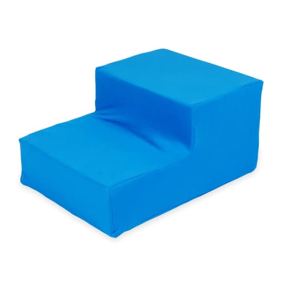 Blå skumlekplatstrappa