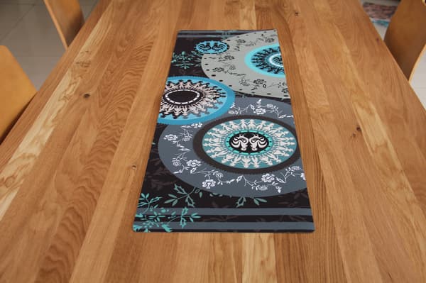 Bordløber TURKIS ROSET - 95 cm x 33 cm