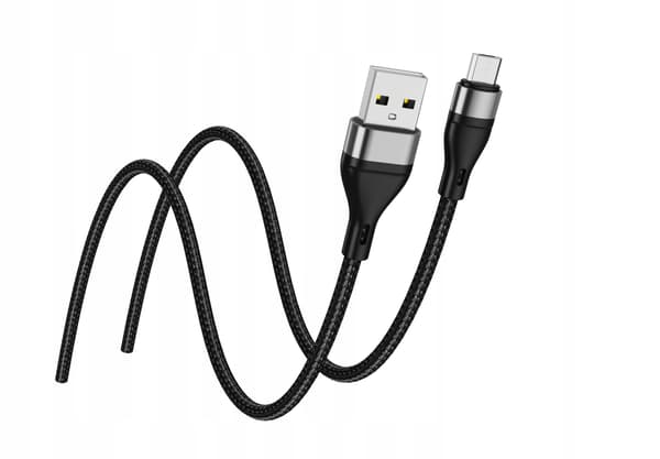 JELLICO USB-microUSB-KAAPELI 3.1A 1M Musta