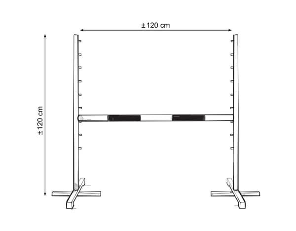 Hoppbom för hobbyhäst - Grön - 120 cm