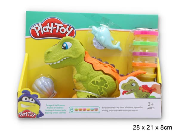 DINOSAURIEPLASTDEG + TILLBEHÖR