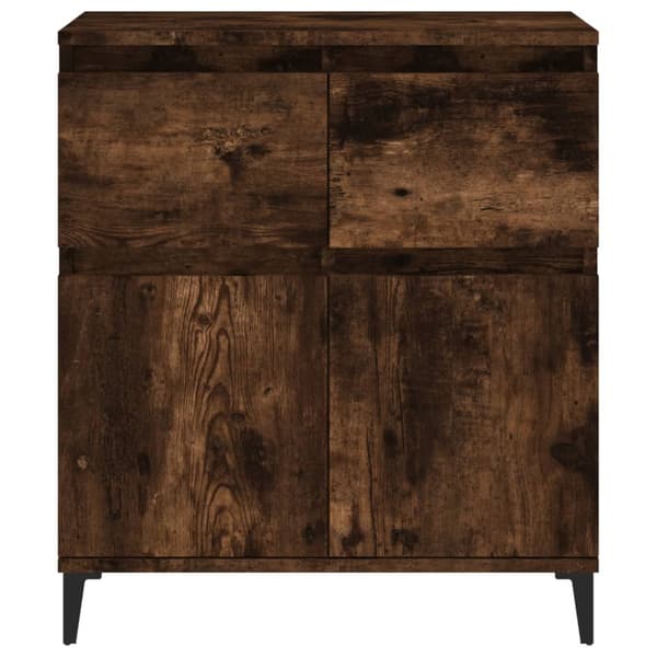 vidaXL kommode, røget eg, 60x35x70 cm, træbaseret materiale