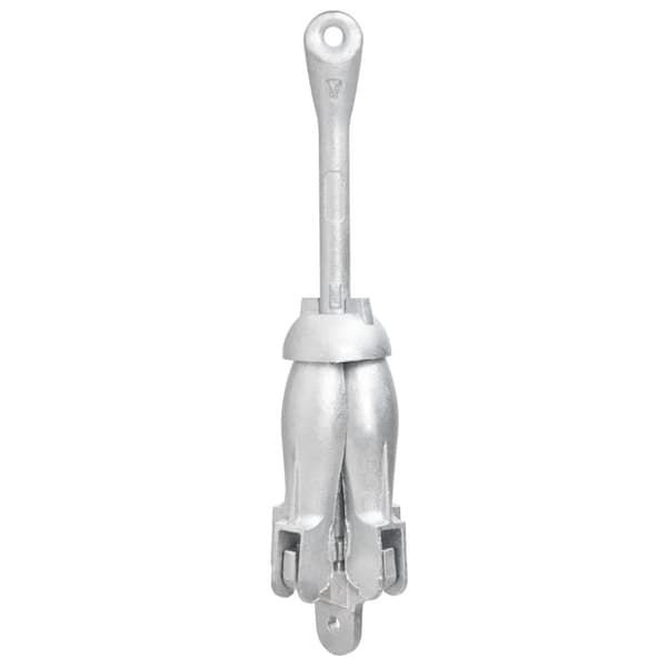 vidaXL Hopfällbart ankare silver 3,2 kg smidbart järn